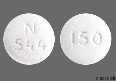 White Round N544 - Ranitidine Hydrochloride 150mg Tablet