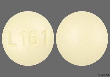 Yellow Round L 161 - Donepezil Hydrochloride 10mg Tablet