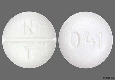 White Round 041 And N T - Labetalol Hydrochloride 100mg Tablet