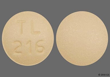 Brown Round Tl 216 - Spironolactone 25mg Tablet