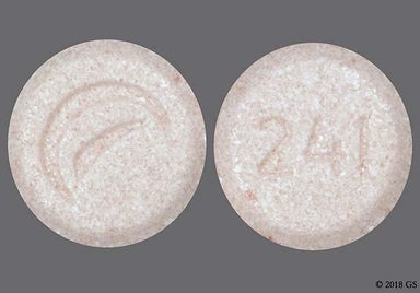 Pink Round Logo And 241 - Clonidine Hydrochloride 0.1mg Extended-Release Tablet