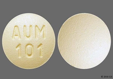 Beige Round Aum 101 - Montelukast Sodium 10mg Tablet