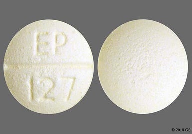 Yellow Round EP 127 - Folic Acid 1mg Tablet