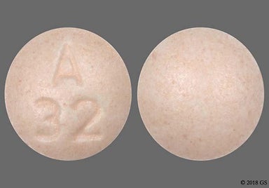 Pink Round A 32 - Oxybutynin Chloride 10mg Extended-Release Tablet