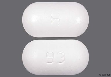 White Oblong 93 - Pioglitazone Hydrochloride and Metformin Hydrochloride 15mg-850mg Tablet