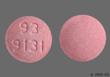 Pink Round 93 9131 - Sodium Fluoride 1mg Chewable Tablet