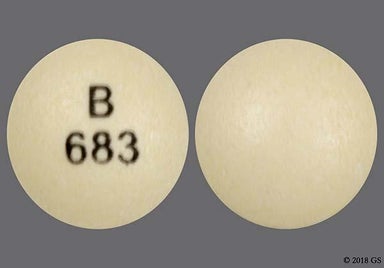 Yellow Round B 683 - Rabeprazole Sodium 20mg Delayed-Release Tablet