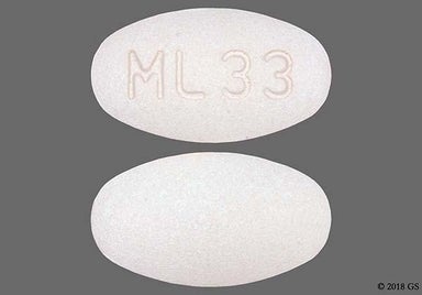 Peach Oval Ml 33 - Irbesartan/Hydrochlorothiazide 300mg-12.5mg Tablet