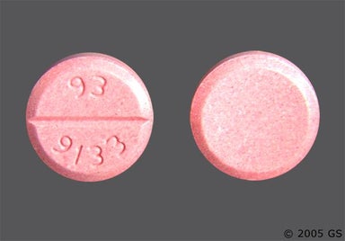 Pink Round 93 9133 - Amiodarone Hydrochloride 200mg Tablet