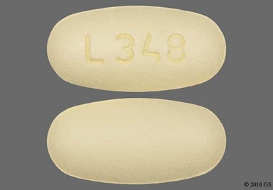 Yellow Oval L 348 - Olmesartan Medoxomil/Hydrochlorothiazide 40mg-25mg Tablet