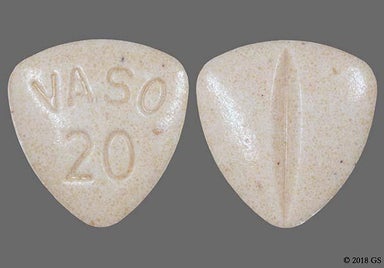 Peach Triangle VASO 20 - Enalapril Maleate 20mg Tablet
