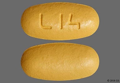Orange Oval L14 - Valsartan 160mg Tablet