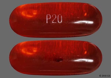 Red-Orange P20 - Docusate Sodium 100mg Capsule
