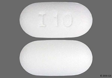 White Oblong I 10 - Ibuprofen 800mg Tablet