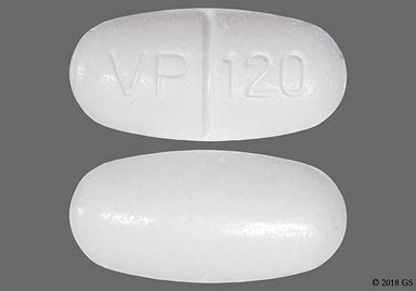 White Oblong VP 120 - Sulfamethoxazole/Trimethoprim 800mg-160mg Tablet