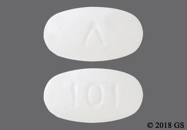 White Oval 101 And Logo - Metformin Hydrochloride 500mg Tablet