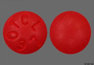 Red Round PSD21 - Stool Softener with Laxative 50mg-8.6mg Tablet