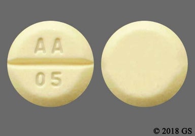 Yellow Round AA 05 - Phytonadione 5mg Tablet