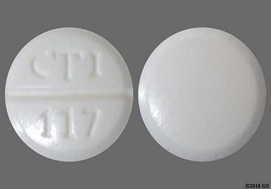 White Round CTI 117 - Glimepiride 4mg Tablet