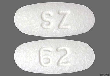 White Oval 62 And Sz - Carvedilol 6.25mg Tablet
