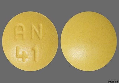 Yellow Round AN 41 - Cyclobenzaprine Hydrochloride 10mg Tablet