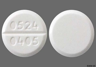 White Round 0524 0405 - Allopurinol 100mg Tablet