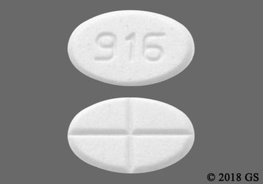 White Oval 916 - Methylprednisolone 4mg Tablet