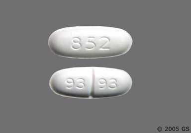White Oblong 93 93 - Metronidazole 500mg Tablet