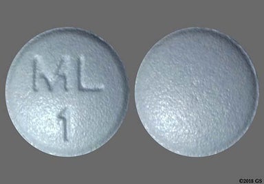 Blue Round ML 1 - Montelukast Sodium 10mg Tablet