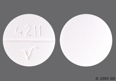White Round 4211 V - Methocarbamol 500mg Tablet