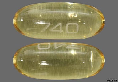 Yellow Capsule 740 - Omega-3-Acid Ethyl Esters 1g Softgel