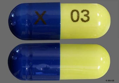 Blue, Green Capsule X 03 - Duloxetine 60mg Delayed-Release Capsule