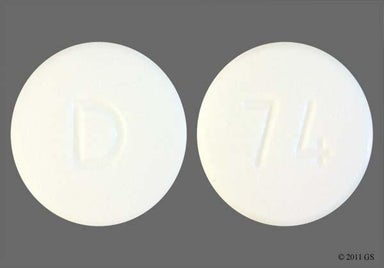 White Round D And 74 - Terbinafine Hydrochloride 250mg Tablet
