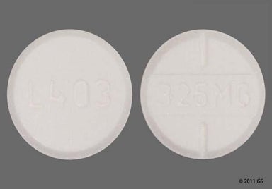 White Round 325 MG - Acetaminophen 325mg Tablet