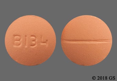 Orange Round B134 - Methocarbamol 500mg Tablet