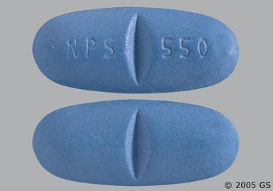 Blue Oblong NPS 550 - Naproxen Sodium 550mg Tablet