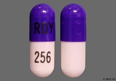 Pink And Purple Rdy 256 - Ziprasidone Hydrochloride 20mg Capsule