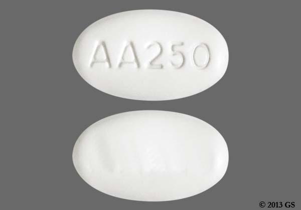 White Oval Aa250 - Abiraterone Acetate 250mg Tablet