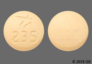 Yellow Round Logo 235 - XOSPATA 40mg Tablet