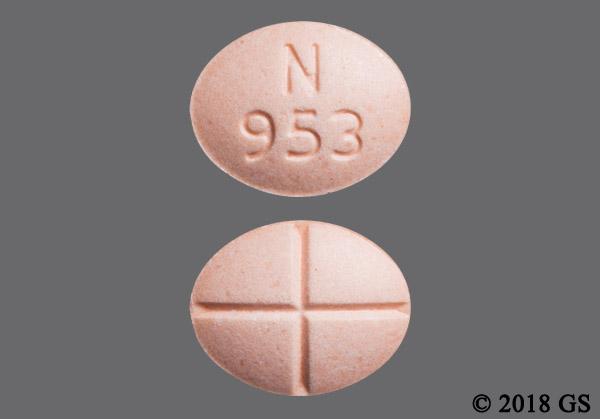 N 955 Orange Pill Oval 035 Yellow And Elliptical / Oval Pill Images