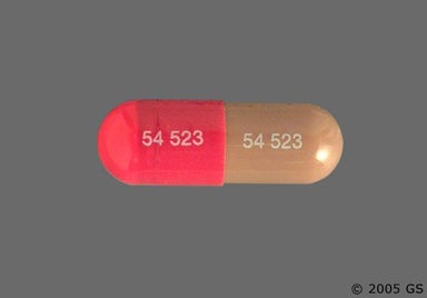 Brown, Red Capsule 54 523 54 523 - Mexiletine Hydrochloride 150mg Capsule