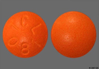 Orange Round TCL 081 - Sunmark Senna-S 50mg-8.6mg Tablet