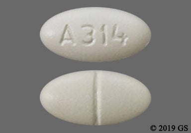 White Oval A314 - Vigabatrin 500mg Tablet