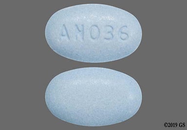 Blue Oblong An036 - Mucus Relief 600mg Extended-Release Tablet