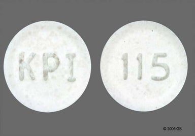 White Round 115 And Kpi - Liothyronine Sodium 5mcg Tablet