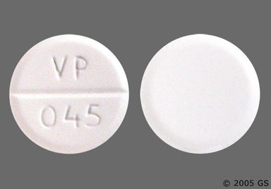 White Round VP 045 - Aminocaproic Acid 500mg Tablet
