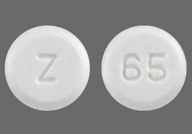 White Round 65 - Atenolol 25mg Tablet