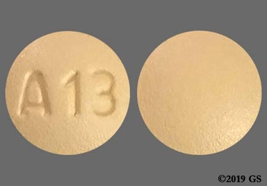 Yellow Round A13 - Tadalafil 5mg Tablet