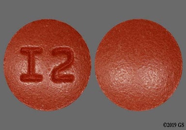 Brown Round I2 - Amitriptyline Hydrochloride 25mg Tablet