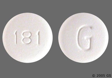 White Round 181 - Flavoxate Hydrochloride 100mg Tablet